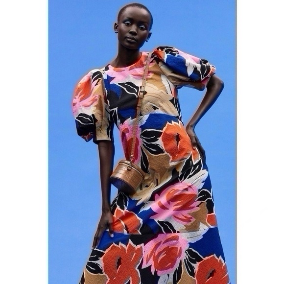 NEW Ted Baker Women’s Harpia Floral Print Midi Dress Size 0 - Picture 4 of 12